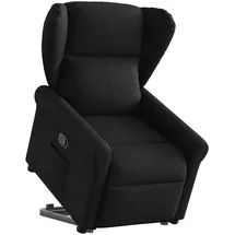 vidaXL Relaxsessel mit Aufstehhilfe Polyester 87 x 100,5 x 87 cm Schwarz