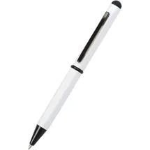 Online Schreibgeräte ONLINE® Kugelschreiber Hexagon Stylus weiß, Schreibfarbe: blau, 1 St.