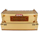 Harmonium BINA Nr.17 Dx Tragbare Super Special Musicals Holz Tragbar Klappbar 3,5 Oktave 9 Stopper Harmonium mit Koppler/Indisches Harmonium/Professionelles Harmonium