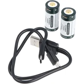 Keeppower RCR123A 3V 1000 mAh 2 St.