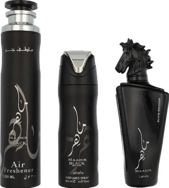 Lattafa Maahir Black Edition Giftset 600 ml