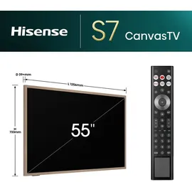 Hisense 55S7NQ 55 Zoll QLED 4K Canvas TV