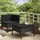 vidaXL Garten-Lounge-Set 2-tlg. schwarz 310207