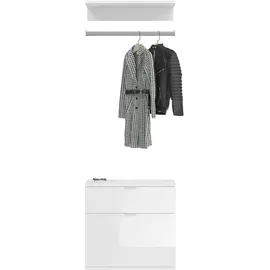 inn.furn Garderobenset 61 cm Weiß