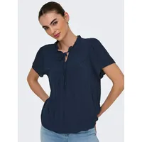 Jdy Kurzarmbluse JDYLIMA LIFE S/S TOP WVN NOOS schwarz