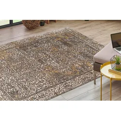 Teppich KAYOOM "Davis 225", beige, B:120cm H:12mm L:170cm, Polyester, Teppiche, edles Design, pflegeleicht, neutrale Farben