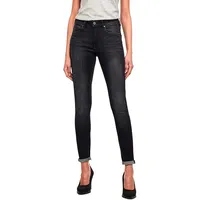 G-Star 3301 High Waist Skinny Jeans Worn In Coal