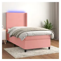 vidaXL Boxspringbett 100 x 200 cm Rosa