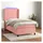 vidaXL Boxspringbett 100 x 200 cm Rosa
