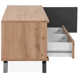 Finori Medan 56A TV-Board 138 x 44 x 40 cm Anthrazit/Holzwerkstoff