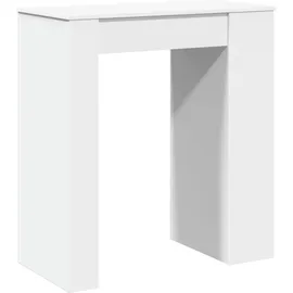 vidaXL Bartisch mit Regal 95 x 47 x 103,5 cm Weiß