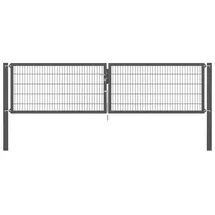 GAH Alberts Doppeltor Flexo Plus 400 cm x 100 cm Pfosten 100 cm x 100 cm Anthrazit