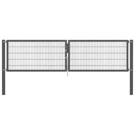 GAH Alberts Doppeltor Flexo Plus 400 cm x 100 cm Pfosten 100 cm x 100 cm Anthrazit