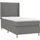 vidaXL Boxspringbett 100 x 200 cm Dunkelgrau