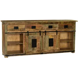 Sam Sideboard Kommode Mango massiv vielfarbig 200 x 45 cm LIBRO