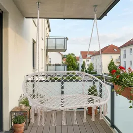 casa.pro Hängesessel Kailua Cremeweiß