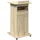 vidaXL Rednerpult mit Rollen & Schublade Sonoma-Eiche 55x55x107 cm