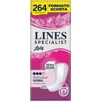 Lines Specialist Lady Slipeinlagen Normal für Inkontinenz Frauen, ultradünn und geruchsneutral, Vorratspackung, 12 Packungen mit je 22 Stück