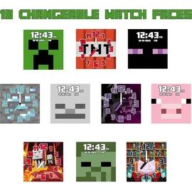 Accutime Kinderuhr Minecraft grün