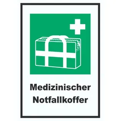 Medizinischer Notfallkoffer A0 (841x1189mm) Schild
