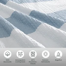 Home Affaire Bettwäsche »Sari« 2 Stk., tlg. in verschiedenen Qualitäten, maritime Bettwäsche mit Streifen blau