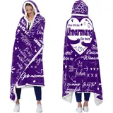 WJMSDK Beste Freundin Geschenke, Umarmung Decke mit Ärmeln - Geschenk Freundin Geburtstag, Mutmacher Geschenke für Freundin, Geschenke für Frauen Freundin Schwester Mama zum Weihnachten Geburtstag