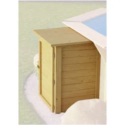 CHILLROI Holz Box für Pooltechnik   Nordisches Fichtenholz   28mm Wandbohlen Stärke
