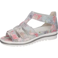 Waldläufer HAKURA Sandale Klettschuh, Sommerschuh, Komfortschuh mit Klettverschlüssen, H-Weite bunt 40,5 EU (7 UK)