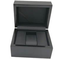 watch box Einzelkarten-Uhrenbox, Herren- und Damen-Holzbox in Heller Farbe, Schwarze Uhrenbox, staubdichte Uhrenbox