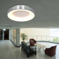 Steinhauer LED-Deckenleuchte Ringlede, 2.700 K Ø 38 cm silber