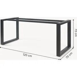 [en.casa] Tischgestell Vestmalu 120 x 70 x 72 cm