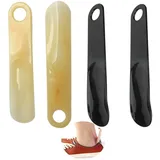 4 Stück Mini Schuhlöffel,19cm Schuhanzieher Klein,Reise Schuhlöffel,Schuhanzieher Kurz Für Männer, Frauen und Kinder