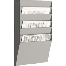 Paperflow Wandprospekthalter DIN A4 6 Fächern 31,1 x 7,9 x 50,2 cm, 1 St.