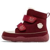 Affenzahn Winterstiefel Vegan Comfy warm gefüttert, wasserdicht vegan mit Kletterverschlüssen, Größe 21-32 Fuchs - Rot - 21 EU