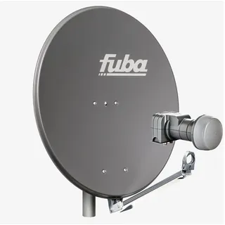 Fuba DAL 802 A Sat Anlage Antenne Schüssel Spiegel Twin LNB DEK 217 2 Teilnehmer Alu Sat-Schüssel/Sat-Spiegel anthrazit - Fuba DEK 217 Twin LNB für