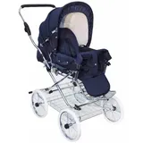Eichhorn Kinderwagen Sport-Kinderwagen Designer, Retro-Look - alle Komponenten made in EU blau
