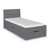 Rauch Stauraumbett FLEXX 90 x 200 cm Holz grau