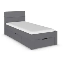 Rauch Stauraumbett FLEXX 90 x 200 cm Holz grau
