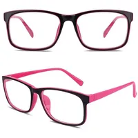 CGID Extra schmale Nerd Brille Clear Slim Rechteck Vintage