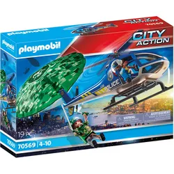 PLAYMOBIL 70569 - City Action - Polizei-Hubschrauber: Fallschirm-Verfolgung