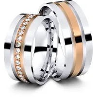 Trauringe Brandenburg 585er Weifl-/Rotgold - 4484