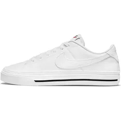 Nike Court Legacy Next Nature Sneaker Damen in white-white-black-volt, Größe 38 - weiß