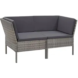 vidaXL Garten-Lounge-Set 6-tlg. grau 48950