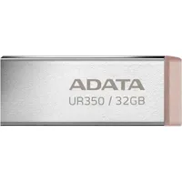 A-Data ADATA UR350 USB-A silber/braun 32GB, USB-A 3.0 (UR350-32G-RSR/BG)