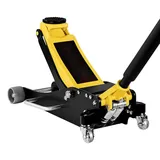 Hydraulischer Rangierwagenheber - Wagenheber 2,5 t - Niedriges Profil - 95–475 mm Hubhöhe - Doppelkolben Schnellhub - 360° Lenkrollen - Für PK...