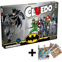 Cluedo Batman Bundle inkl. DC Comics Spielkarten Brettspiel Rätselspiel