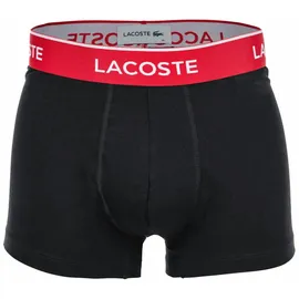 Lacoste Boxershorts 3 Einheiten Schwarz / Rot / Rosa L