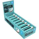 Body Attack POWER PROTEIN BAR - Coconut - 24 x 35 g - Fitness Protein Riegel fettarm - Eiweißriegel mit wichtigen Vitaminen, L-Carnitin & 25% hochwertigem Milcheiweiß - Made in Germany