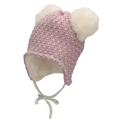 Sterntaler Bommelmütze Struktur rosa, 45 cm