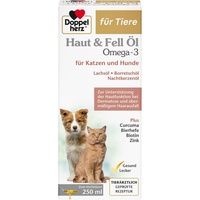 Queisser Doppelherz für Tiere Haut&Fell Öl für Katzen+Hunde